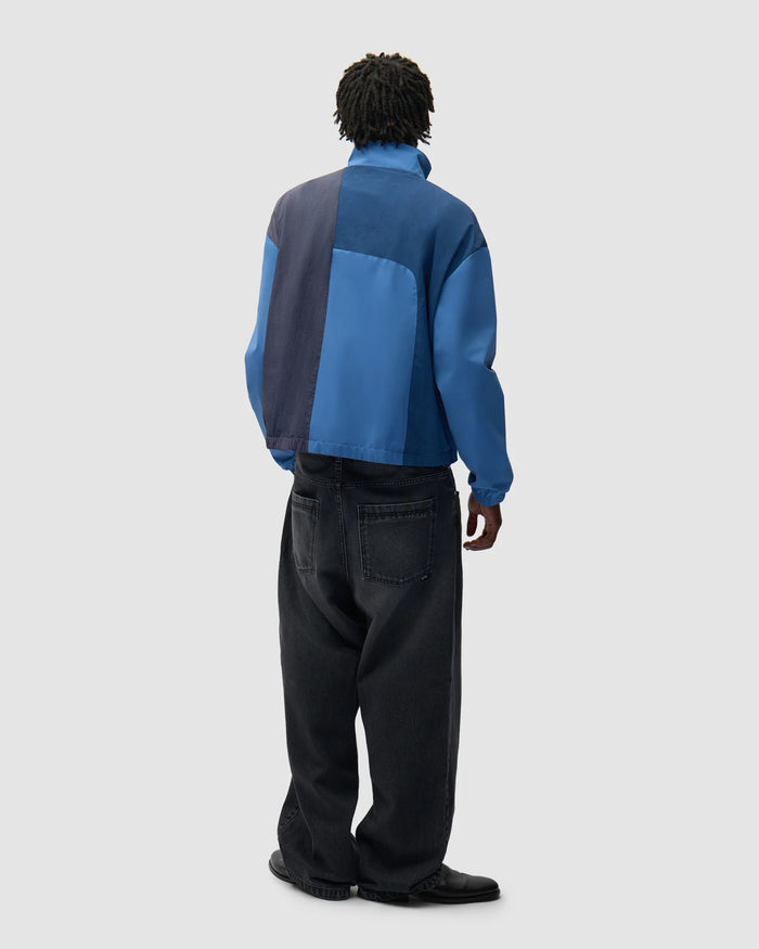 Jackets Coats Arte Antwerp Curve Zipper Relaxed Men's Light Jacket - SS26-037J-Blue