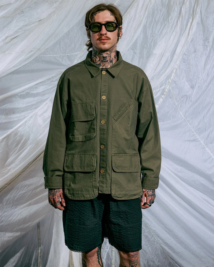 Jackets Coats Brain Dead Military Relaxed Men's Light Jacket - BDP26O00004845GR04