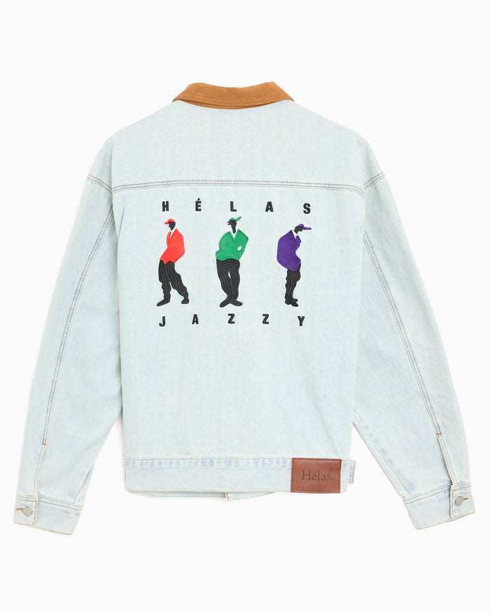 Jackets Coats Hélas. Jazzy Embroidered Men's Denim Jacket - A06S1D1JKTJEA01