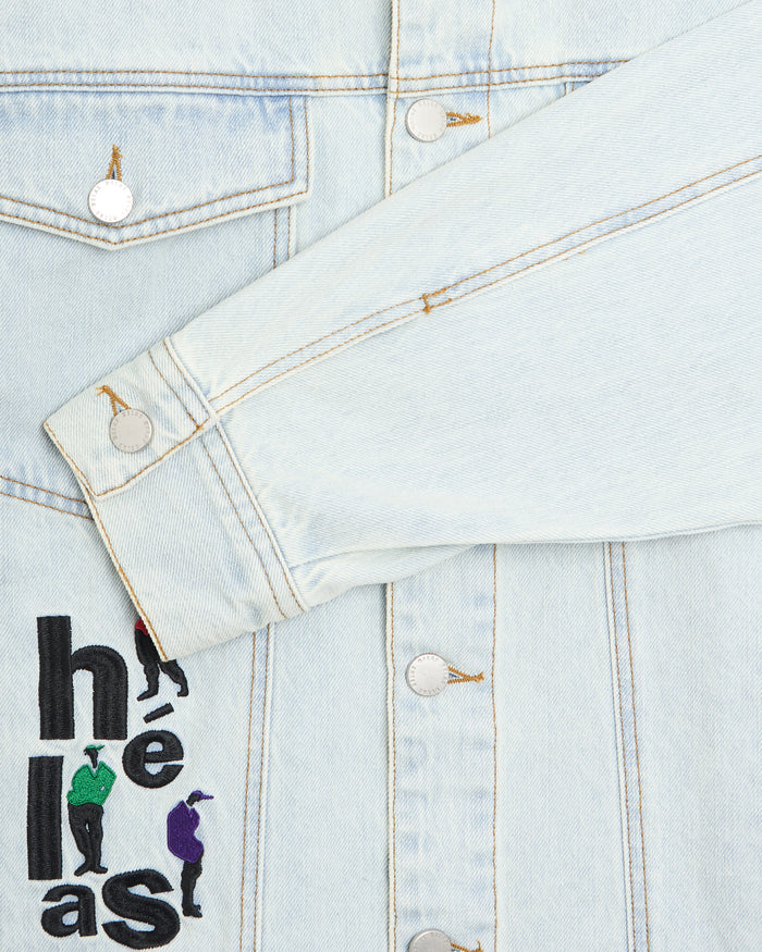 Jackets Coats Hélas. Jazzy Embroidered Men's Denim Jacket - A06S1D1JKTJEA01