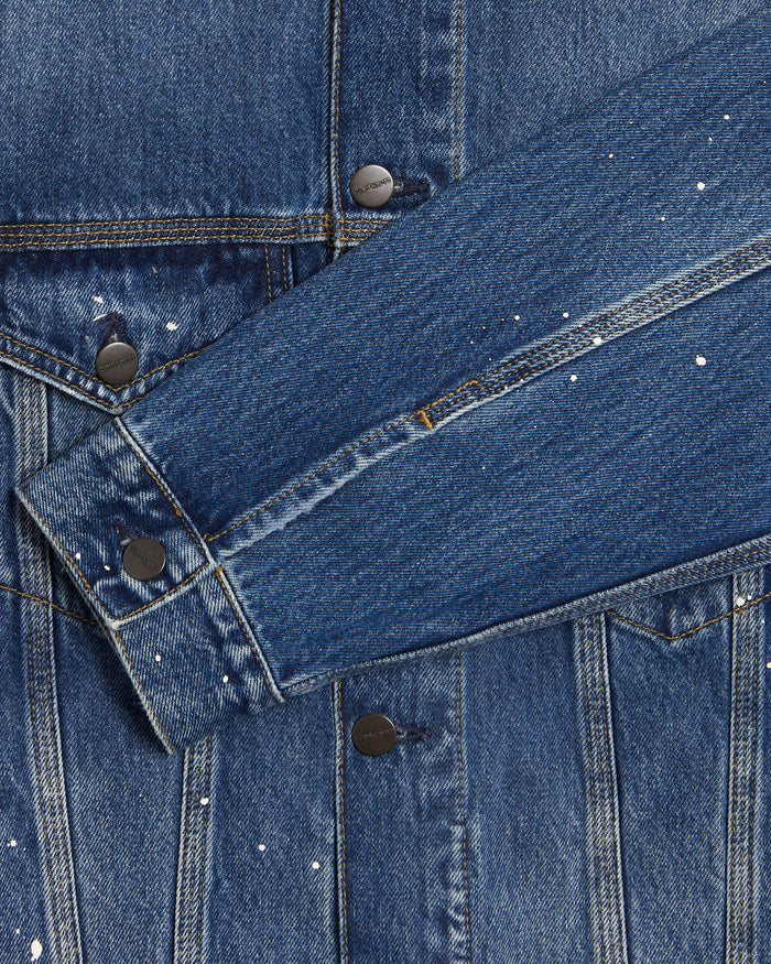 Jackets Coats Carhartt WIP Helston Boxy Men's Denim Jacket - I033352-01EJ