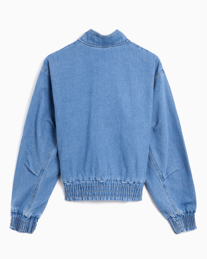 Jackets Coats adidas Originals Stadium Washed Boxy Women's Denim Jacket - KV0625
