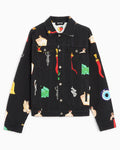 Jackets Coats Sky High Farm Workwear Charm Unisex Print Woven Denim Jacket Unisex Denim Jacket - SHF04J005-1