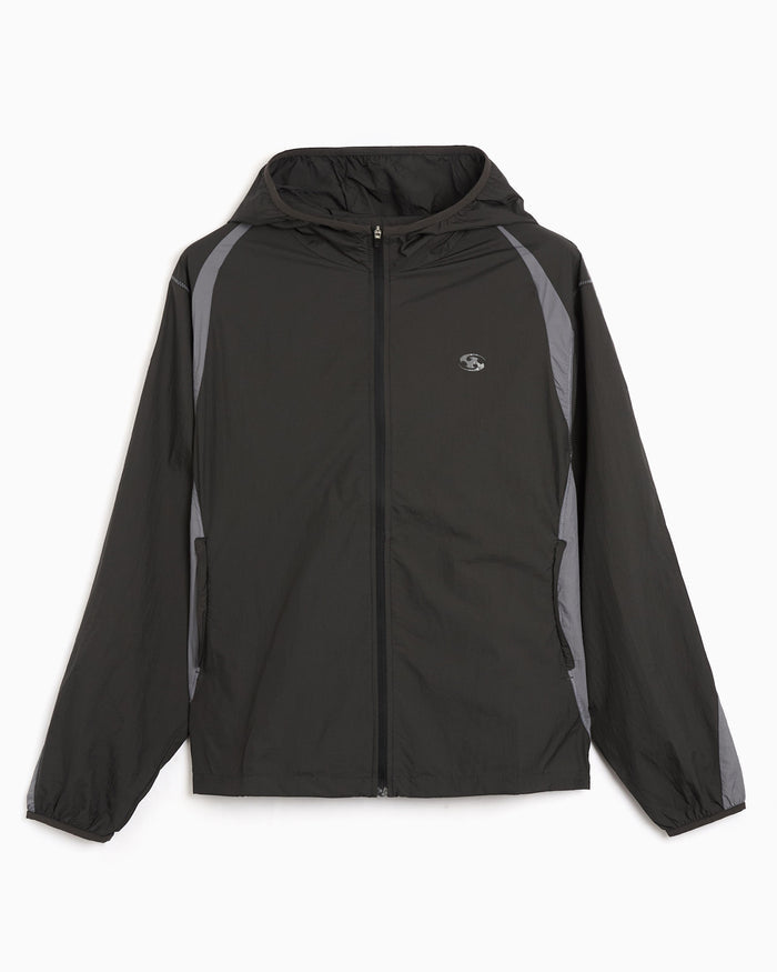 Jackets Coats SAN SAN GEAR Paneled Logo Men's Windbreaker - SG26SSOTJK101-BLACK
