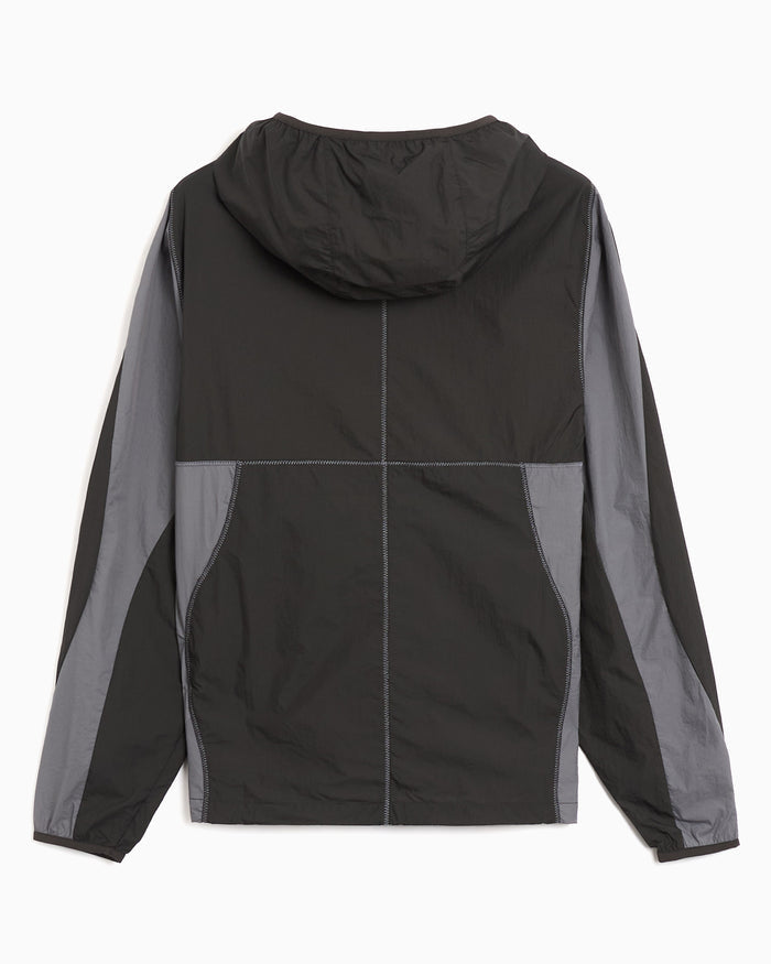 Jackets Coats SAN SAN GEAR Paneled Logo Men's Windbreaker - SG26SSOTJK101-BLACK
