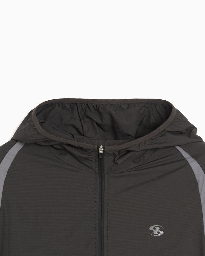 Jackets Coats SAN SAN GEAR Paneled Logo Men's Windbreaker - SG26SSOTJK101-BLACK