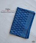 Dabu cotton Handblock Printed saree