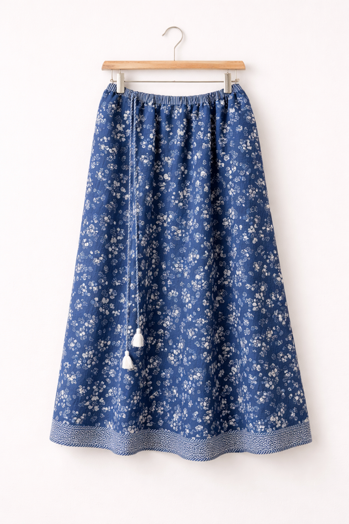 Dabu Handblock Printed Lehenga