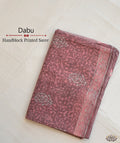 Dabu Handblock Printed saree