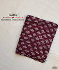 Dabu Handblock Printed saree