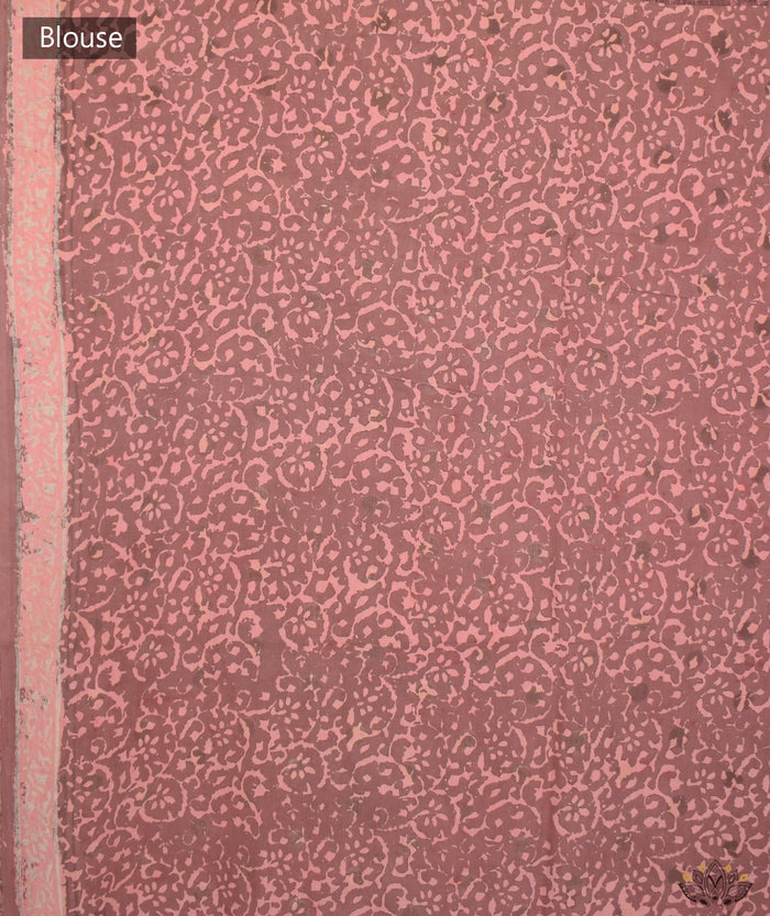Dabu Handblock Printed saree