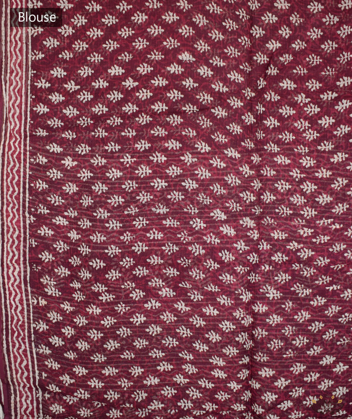Dabu Handblock Printed saree