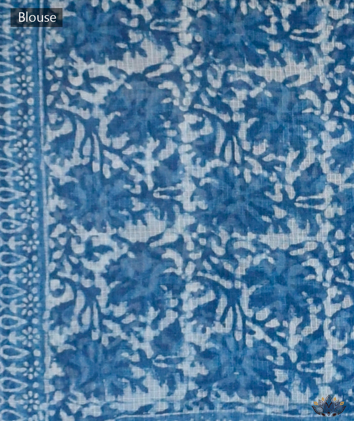 Dabu Kota Handblock Printed saree