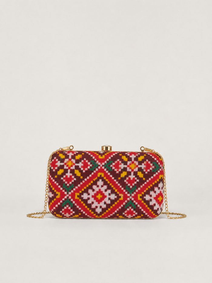 Double IKAT PATOLA PURSE