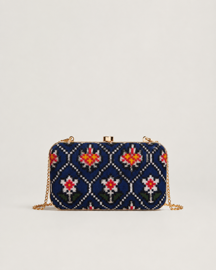Double IKAT PATOLA PURSE