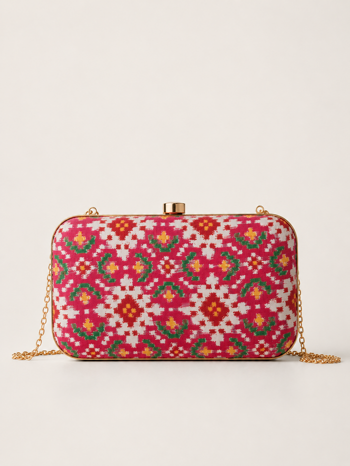 Double IKAT PATOLA PURSE