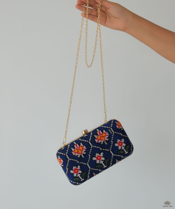 Double IKAT PATOLA PURSE