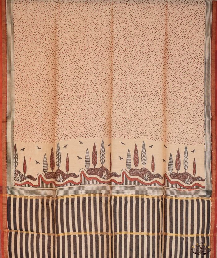 Exclusive Amounee Bagru Hand Block Printed Chanderi Suit Piece