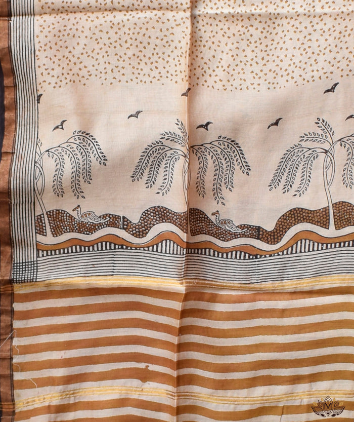 Exclusive Amounee Bagru Hand Block Printed Chanderi Suit Piece