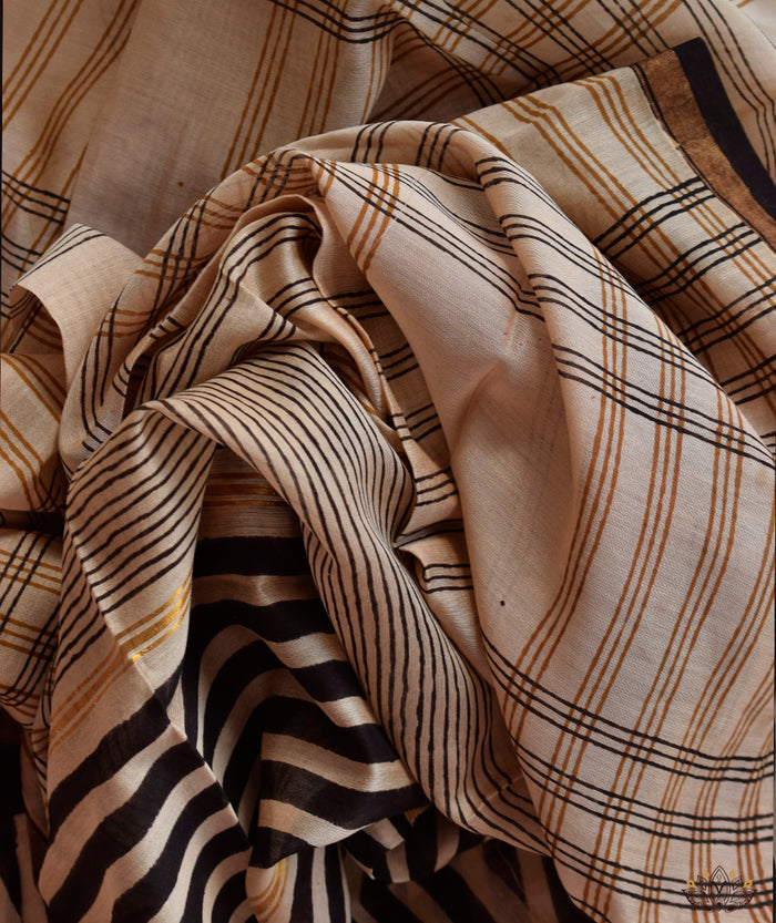 Exclusive Amounee Bagru Hand Block Printed Chanderi Suit Piece