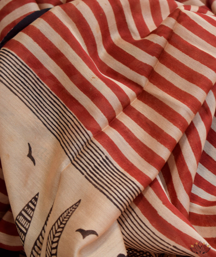 Exclusive Amounee Bagru Hand Block Printed Chaneri Suit Piece