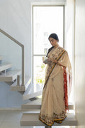 Exclusive Amounee Bagru Hand Block Printed Kota Saree