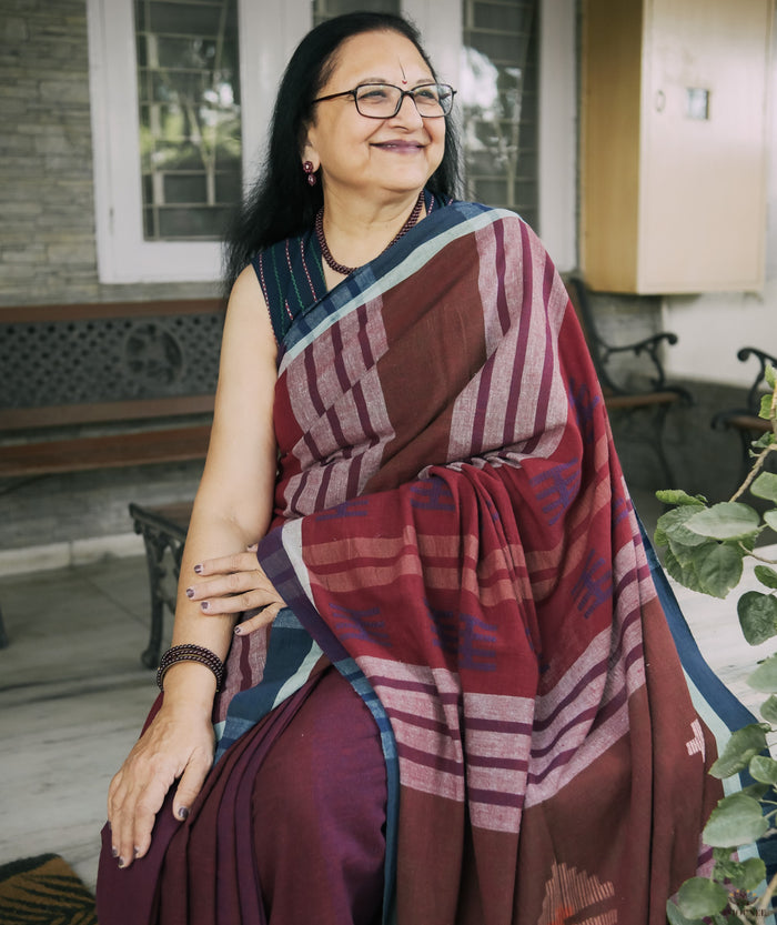 Exclusive Amounee Kachhi Kala Cotton Saree