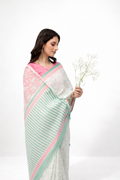Exclusive Amounee Sanganeer Hand Block Printed Cotton Saree