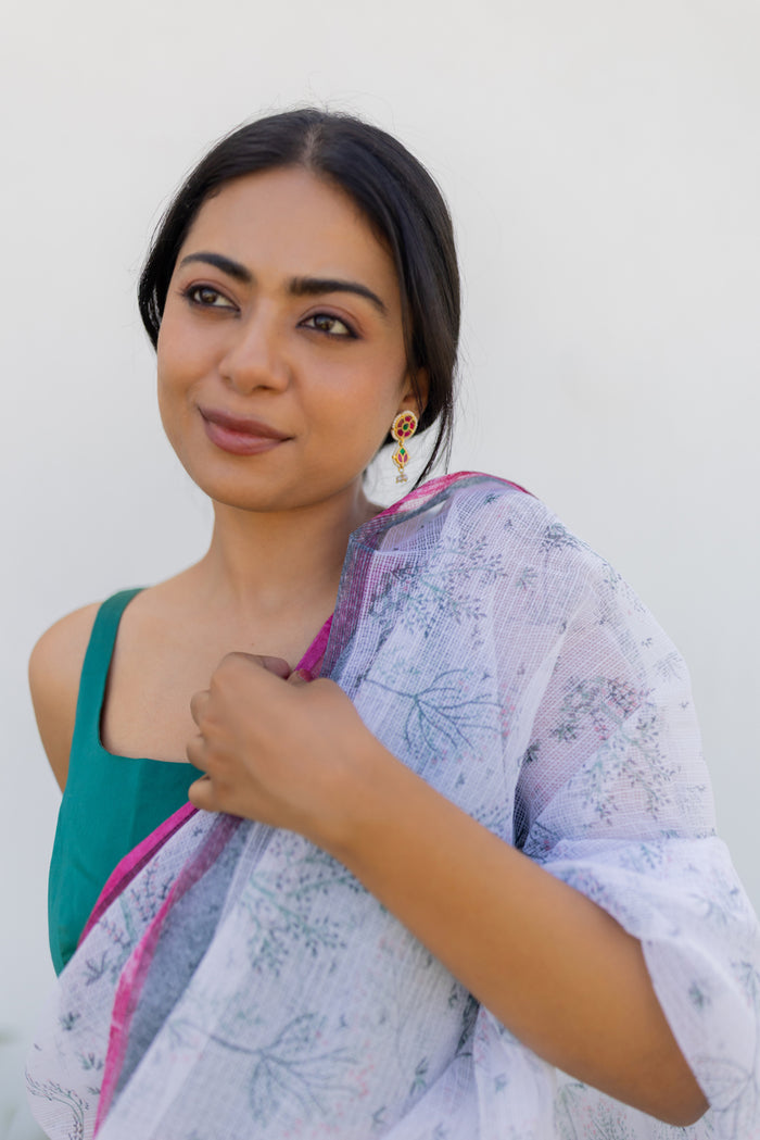 Exclusive Amounee Sanganeer Hand Block Printed Kota Saree