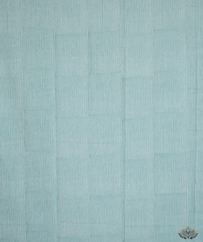 Exclusive Amounee Sangneer Hand Block Printed Chanderi Suit Piece with Chanderi Dupatta