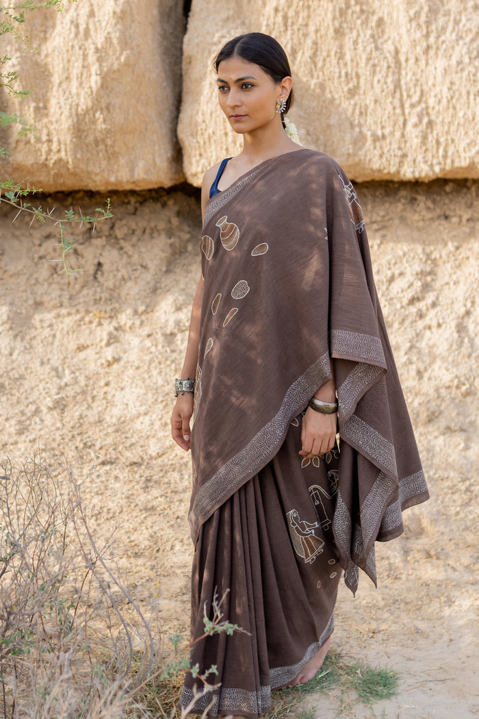 Exclusive Amounee Sujani Hand Embroidered Sarees