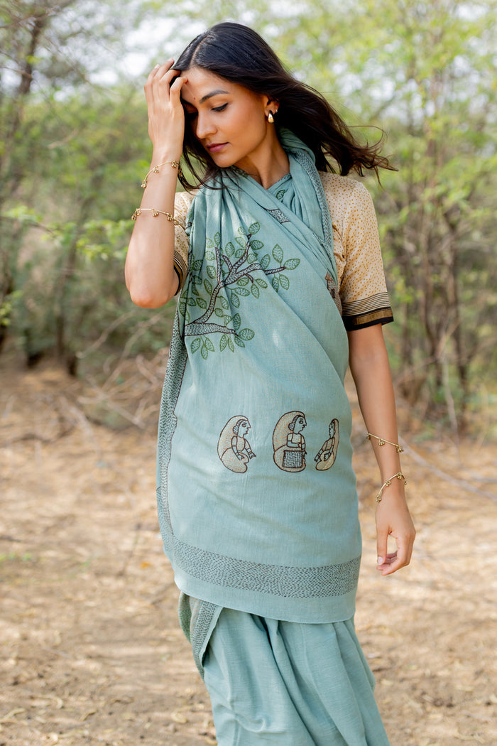 Exclusive Amounee Sujani Hand Embroidered Sarees