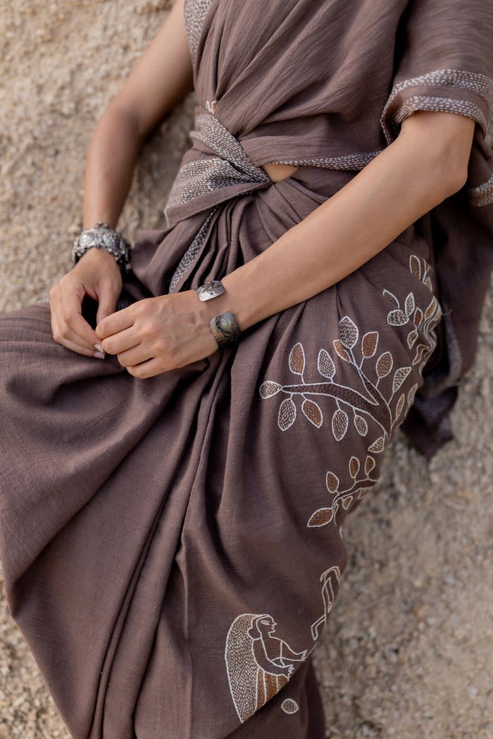 Exclusive Amounee Sujani Hand Embroidered Sarees