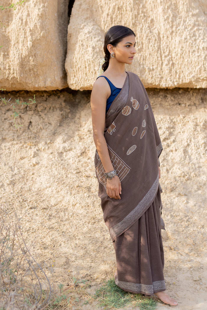 Exclusive Amounee Sujani Hand Embroidered Sarees