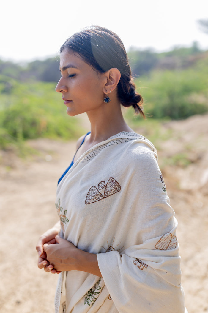 Exclusive Amounee Sujani Hand Embroidered Sarees