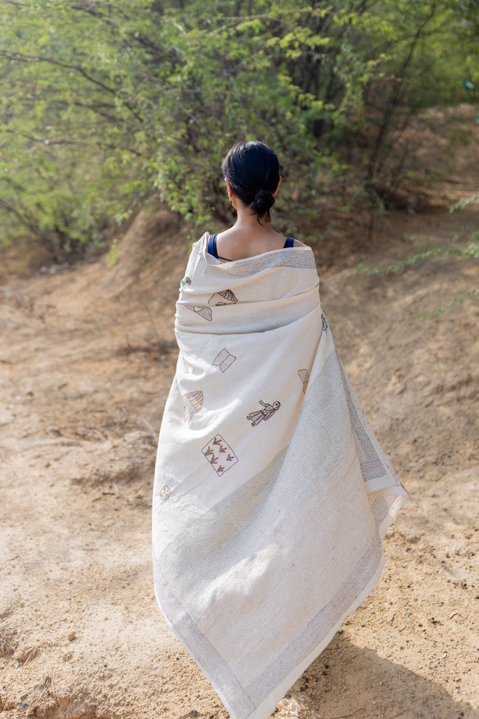 Exclusive Amounee Sujani Hand Embroidered Sarees