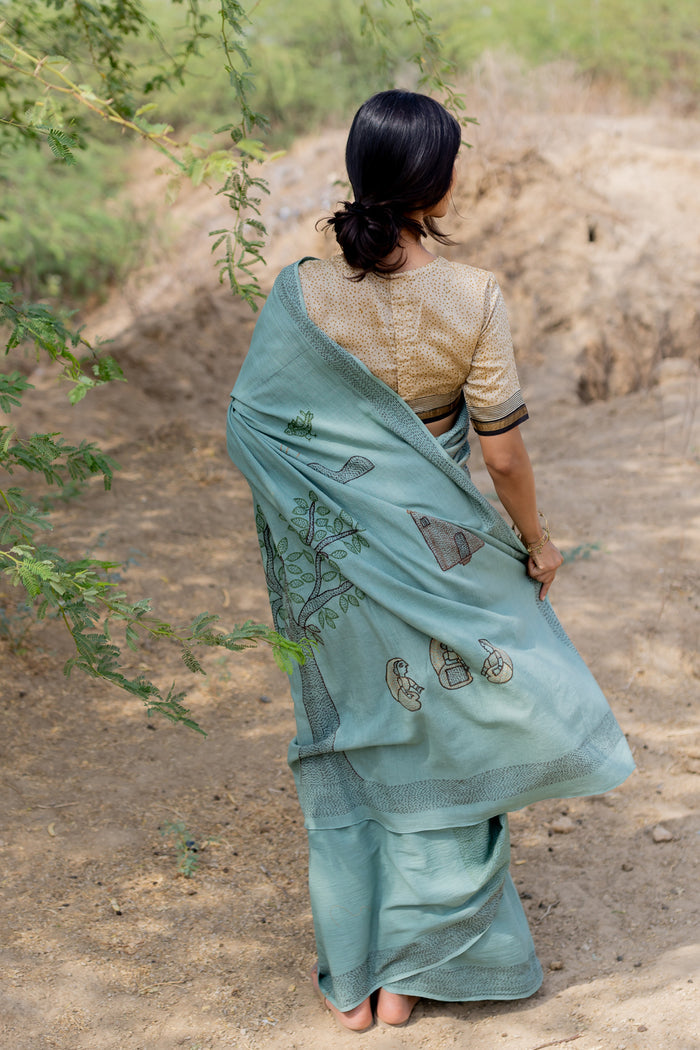 Exclusive Amounee Sujani Hand Embroidered Sarees