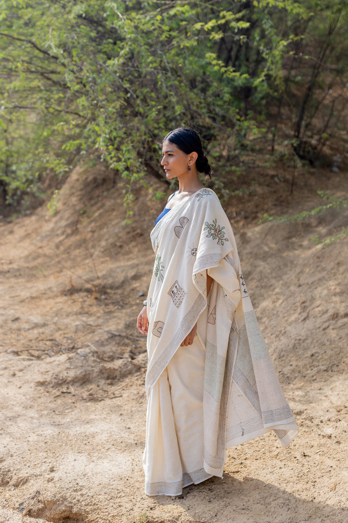 Exclusive Amounee Sujani Hand Embroidered Sarees