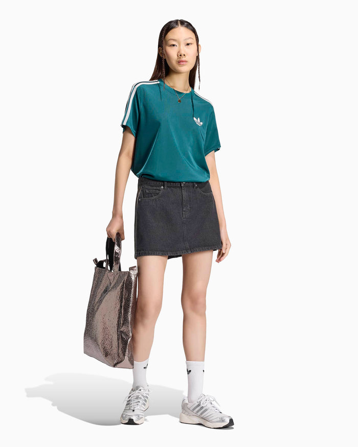 Skirts adidas Originals Denim 3 Stripes Women's Short Skirt - KQ6485