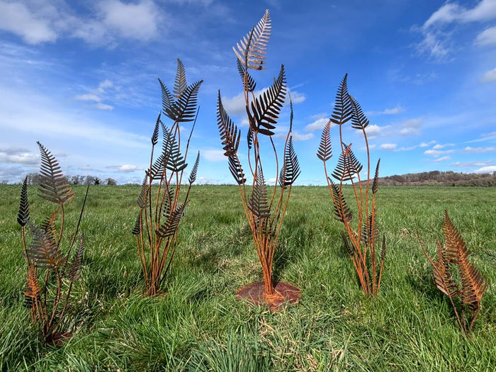 Fern Leaf Sculpture Trio - Set of 3