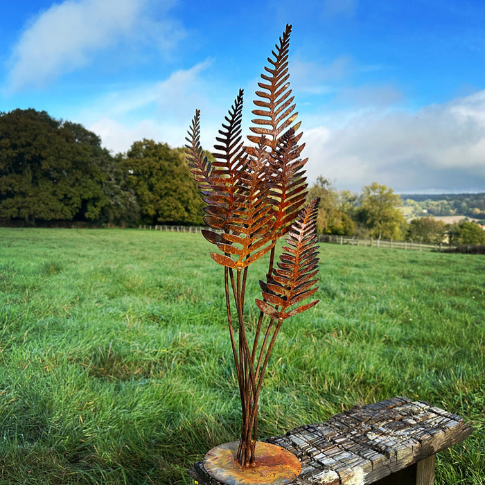 Fern Leaf Sculpture Trio - Set of 3