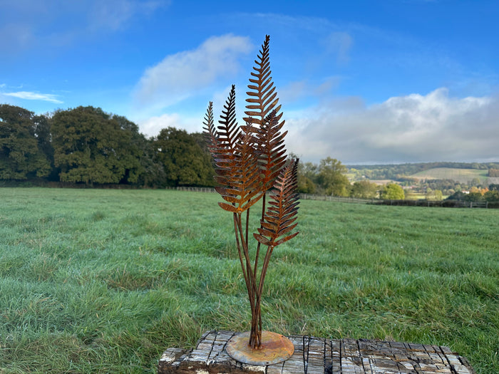 Fern Leaf Sculpture Trio - Set of 3
