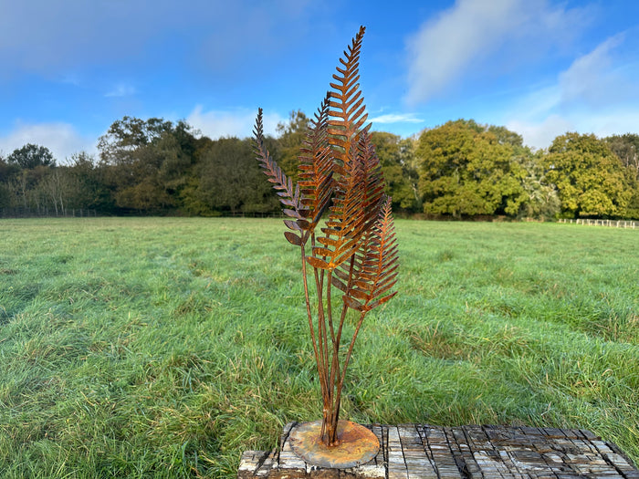 Fern Leaf Sculpture Trio - Set of 3