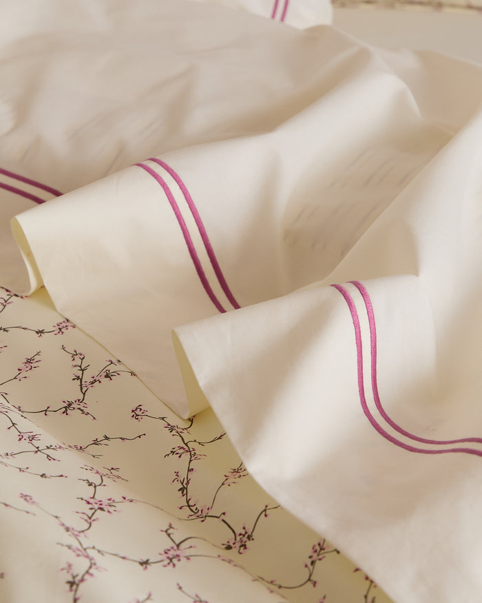 Foxford Evelyn Buttermilk Rolenio Flat Sheet