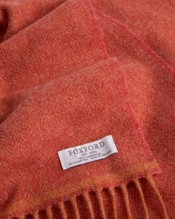 Foxford Papaya Lambswool Scarf