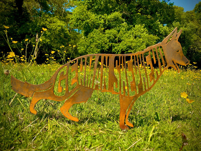 German Sheperd Body Alsatian Garden Stake
