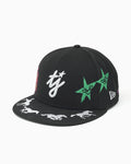 Caps TwoJeys x New Era 59FIFTY Embroidered Unisex Cap - EMHW0021851-Black