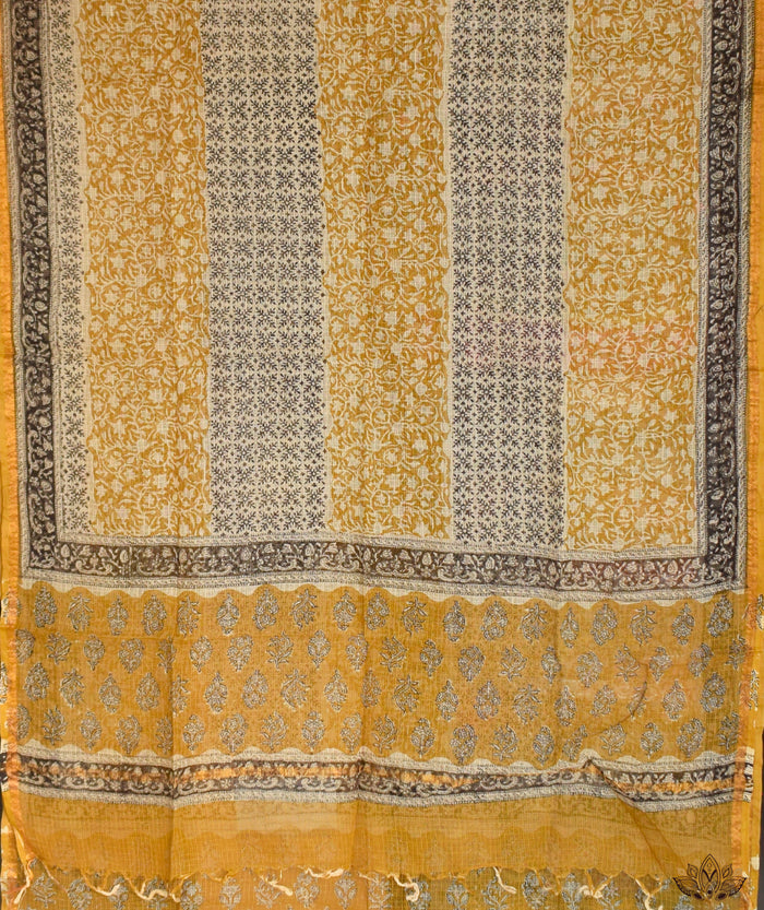 Handblock Printed Bagru cotton Suits with Kota Dupatta