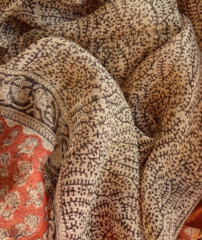 Handblock Printed Bagru cotton Suits with Kota Dupatta