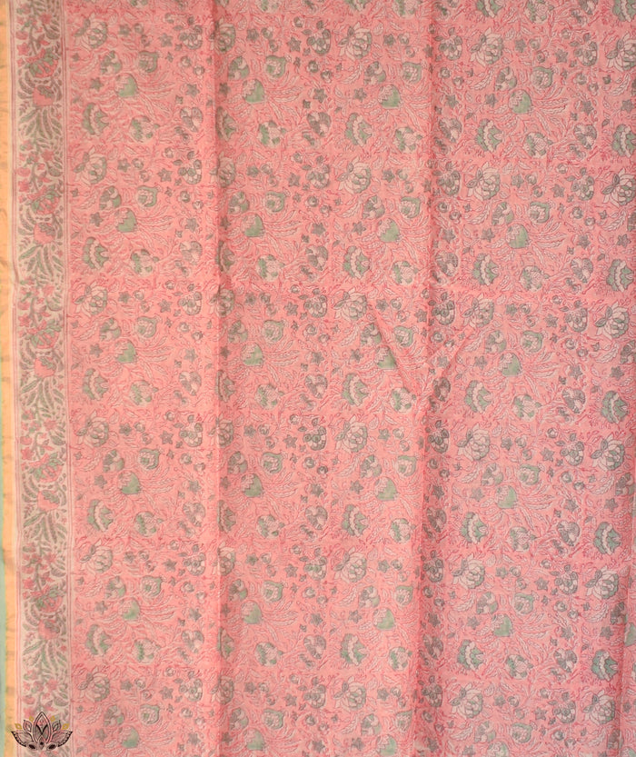HANDBLOCK PRINTED SANGANEER CHANDERI SUITS